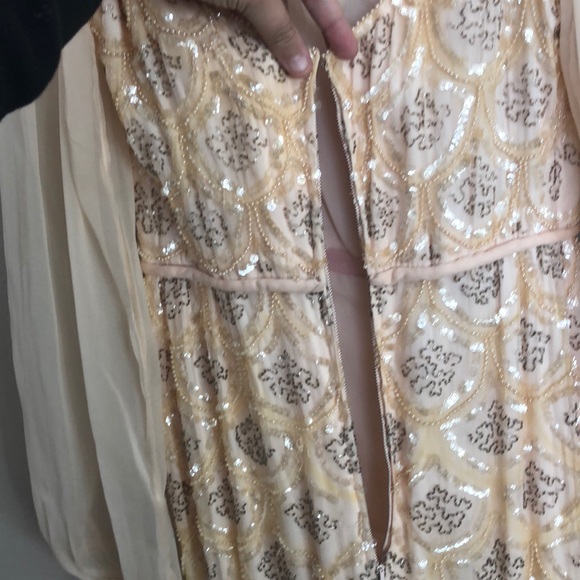 60’s Vintage handmade hand beaded formal dress - Picture 5 of 6